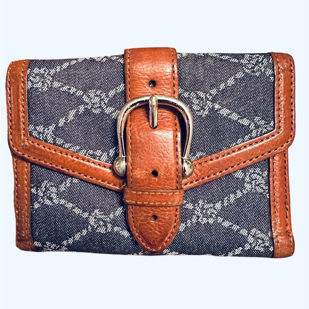 Burberry Denim and Leather Wallet